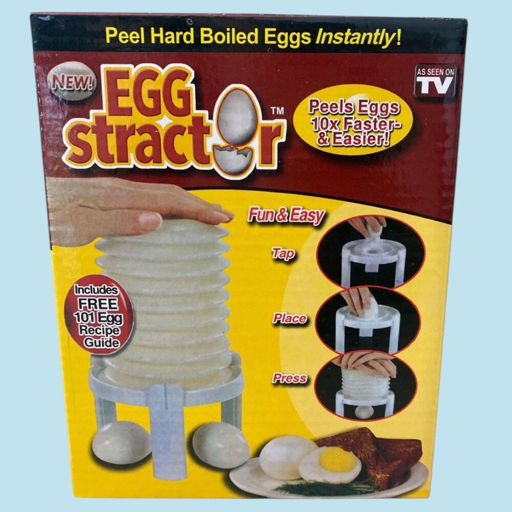 Egg‑stractor™ Hard‑Boiled Egg Peeler – New in Box